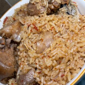 Coconut Rice & Peppered Turkey